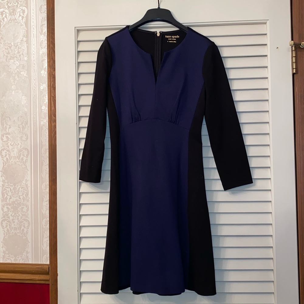Kate Spade Dress colorblock Ponte fit and flare dress XS